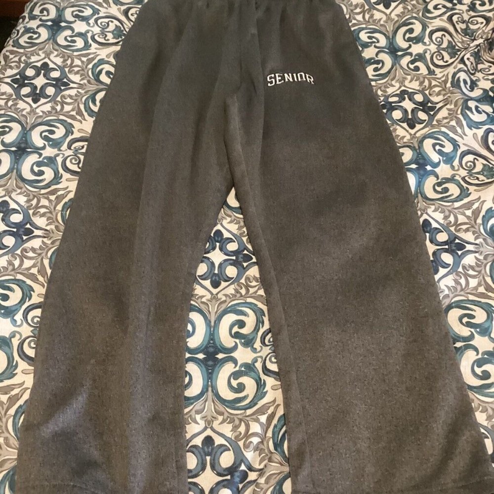 Unisex Jostens Senior Gray Sweatpants Medium